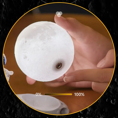 Small Astronaut & Moon Touch Sensor Night Light