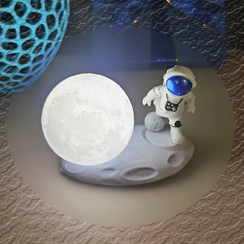 Small Astronaut & Moon Touch Sensor Night Light