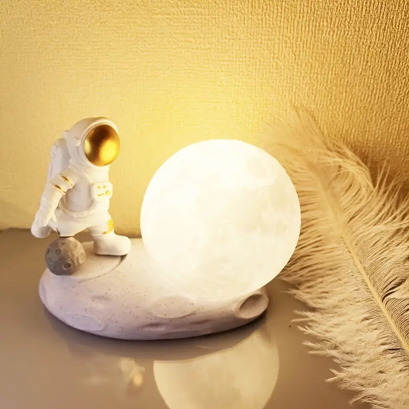 Small Astronaut & Moon Touch Sensor Night Light